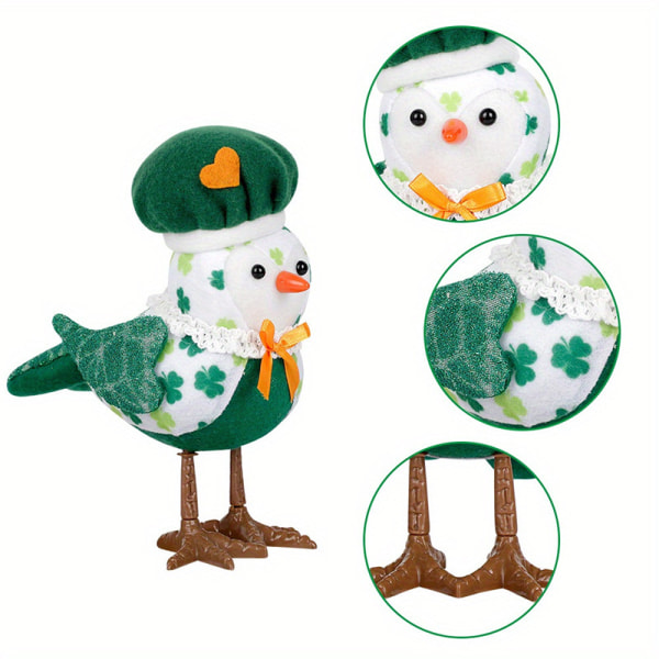 St. Patrick's Ireland dekorerar Green Festival Birdie Dolls B