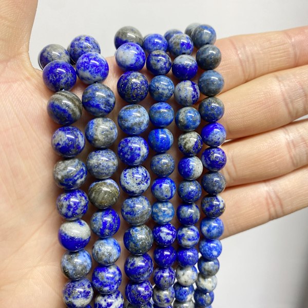 Pärlor för Smyckestillverkning DIY Armband Halsband lapis lazuli 6mm(around 61pcs)
