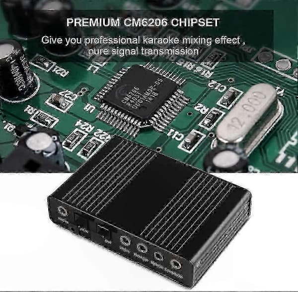 6-kanals 5.1 Surround USB 2.0 lydadapter med optisk S/PDIF for PC bærbar opptak