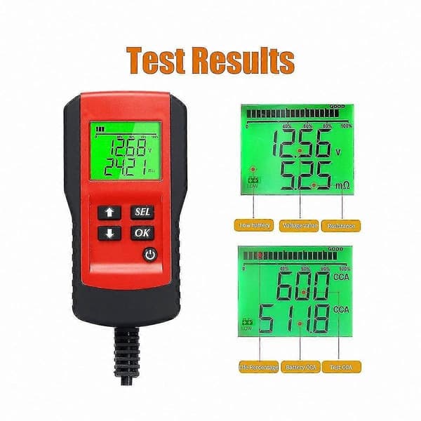 Bilbatterianalysator Intern Modstand Levetid Strøm Kapacitet Testværktøj Red
