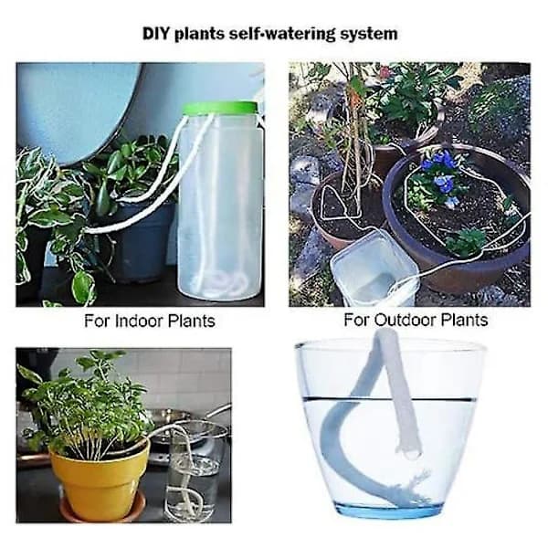 4mmx20m Self-Watering Wick Rope For Planter Pot DIY Automatic Slow Release Watering Device