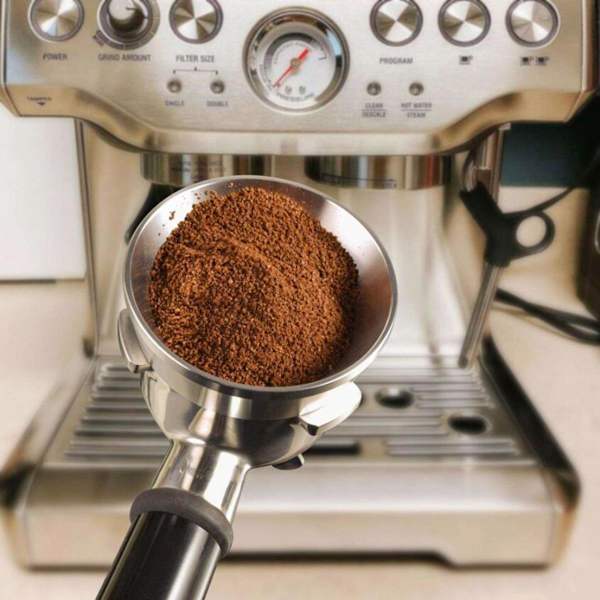 54mm Magnetisk Espresso Kaffedoserings Tratt i Rostfritt Stål