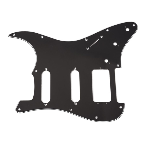SSH Preloaded Pickguard Scratch Plate för ST Style Guitar, Svart