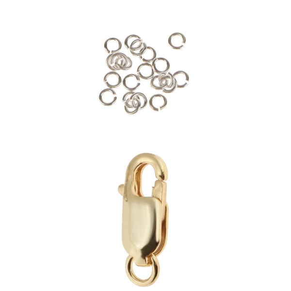 925 silverlåsklämma med utplaceringsspänne Dangle Charm hängande anslutning för smyckenspärlor - 20 stycken