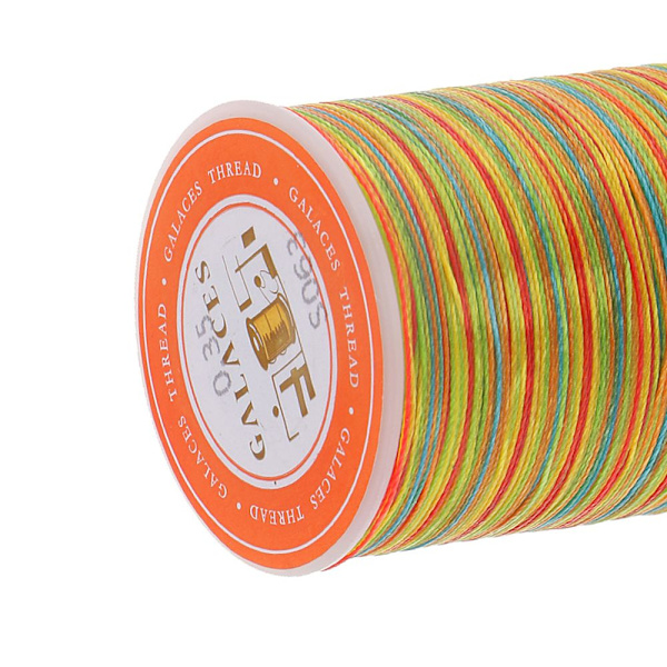 0,35 mm Polyester Rund Vaxad Tråd Sömnad DIY Hantverk Färgglad