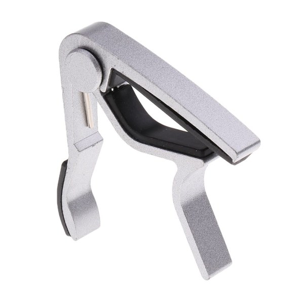 Akustisk Elektrisk Gitarr Capo Trigger Snabbt Byte Nyckelklämma Capo Silver