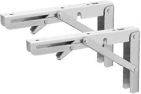 Fällbar hyllkonsol kraftig vikbar hyllstöd väggmonterad 200mm*120mm, borstad