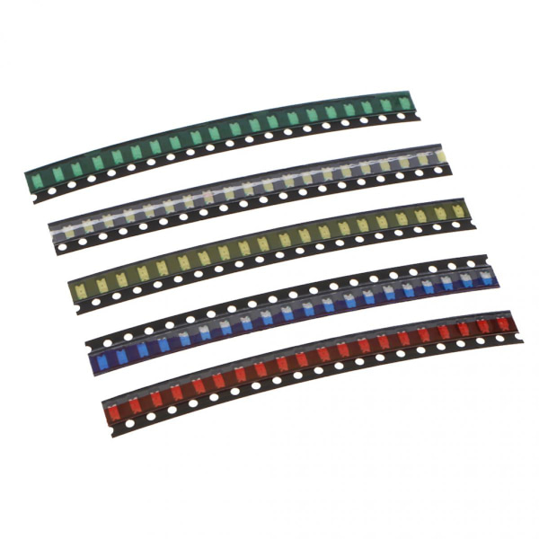 100 st SMD LED Blandade Diodlampor Kit Super Ljusa SMD LED Kit 1206