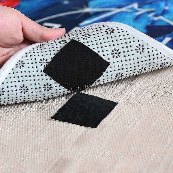 [RM]10/20/50 stk selvklebende borrelåsfester for sofaputer møbler Black Round 10pcs