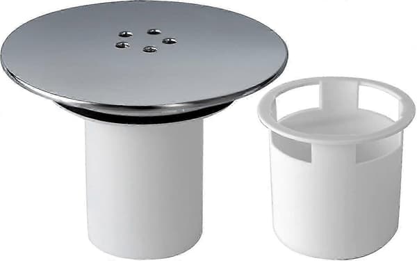 Erstatning for dusjavløpsdeksel, krom dusjslukdeksel, deksel for dusjavløpsuttak, dusjpluggdeksel 90mm / 115mm, avtakbar toppmonteringshette