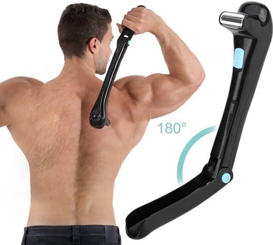 [RM] Shaver - Electric Shaver with Long Handle - Foldable and Cordless - Suitable for Back, Shoulders and Hips - Suitable for Men