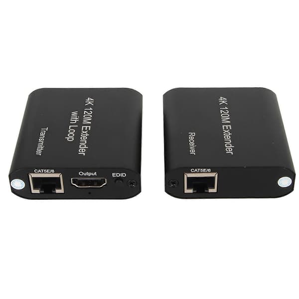 [RM]HD Multimedia Interface KVM Extender 4K at 30 Hz Single Channel Network Extender 120m 100-240V EU Plug YEMMA
