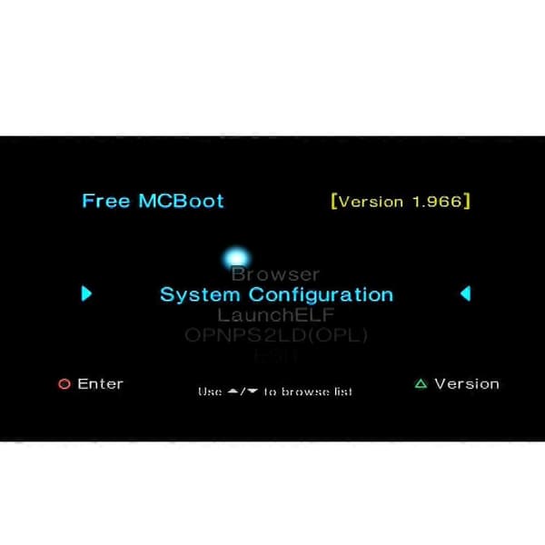 Bitfunx Free McBoot v1.966 8MB/16MB/32MB/64MB minnekort for PS2 FMCB versjon 1.966 FMCB 16MB v1.966