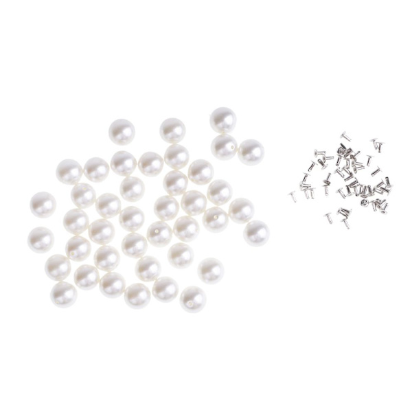 pärlor nitar dubbar för DIY läderväska skor kläder dekor 12mm 40 set
