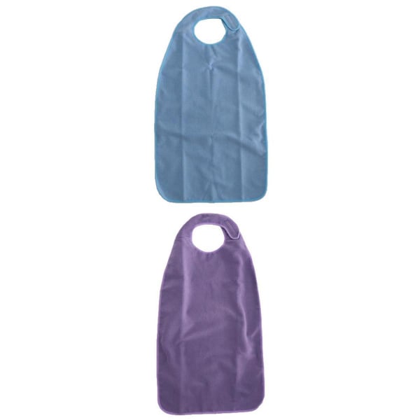 2 st Vuxen Haklapp Set Vattentät Tvättbar Förkläde Skyddskläder för Måltider - Luddfritt - 87x46cm