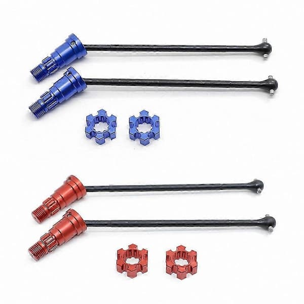 4 stk. CVD-drivaksler opgraderingssæt til 1/5 RC-biler kompatible med XMAXX 6S 8S-modeller Blue