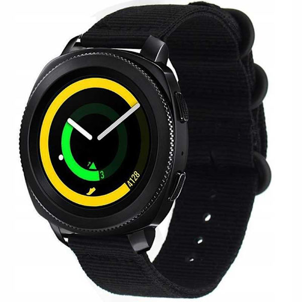 [RM]Spacecase Klorrem Sc Nato-Rem 22Mm Svart Til Smartwatch