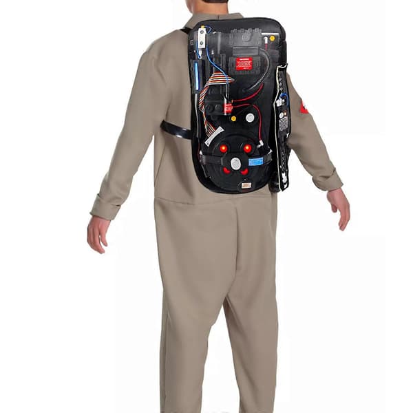 [RM]Voksen Ghostbusters Halloween-kostyme, Deluxe Ghostbusters Jumpsuit for Menn, Ghostbusters Proton Pack