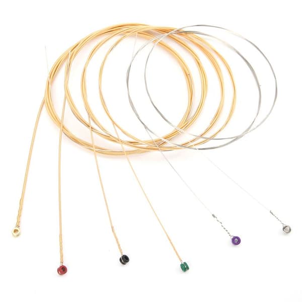 6 stk Gitarstreng Stålkjerne Fosforbronse Legering Viklet Strenginstrument Tilbehør