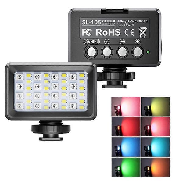 Vanntett fylllys Mini LED dykkerlys 2500-9000K±200K Undervanns 40M Innebygd batteri for Und