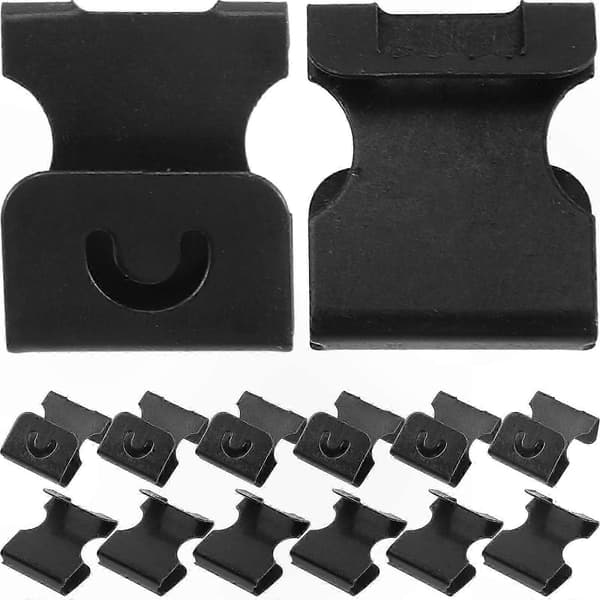 Kestävät metallikoukut kuvien ripustamiseen 120 kappaletta 2x1.8cm Black 2x1.8cm