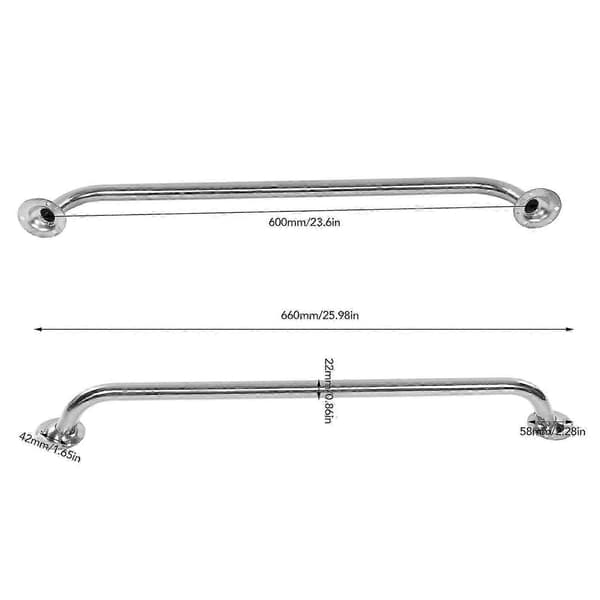 600 mm bådgreb i rustfrit stål, rustfrit, alsidigt, robust, poleret gribestang til både, yachter, autocampere