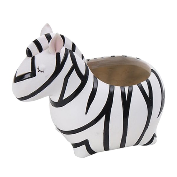 Blomkruka Dekoration Zebra Trädgård