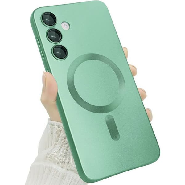 [RM] Protective Case for Samsung Galaxy S26, Slim Silicone Scratch Protection with Magnetic Ring - Green Grön