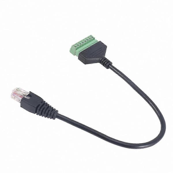 RJ45 han til 8-benet Ethernet forlængerkabel til Cat5/6/7 netværk AV