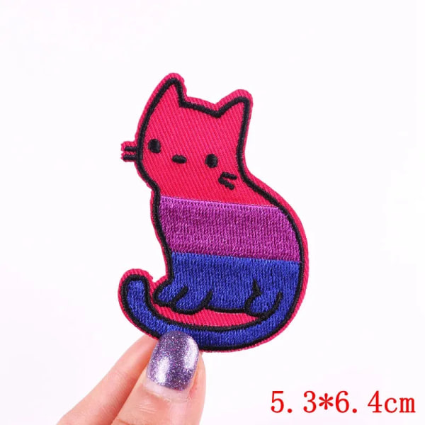 5 st tecknade broderade märken för barnkläder Applikation Rolig djurbroderi Patch för klädmärken PE7004CT