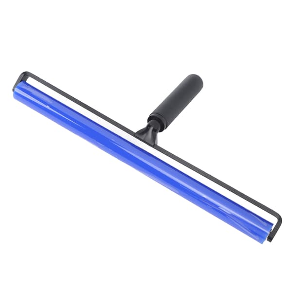 [RM] Static Roller Cleaner, Super Sticky Blue Silicone Soft Static Action Cleaner with Black Handle 16 inch