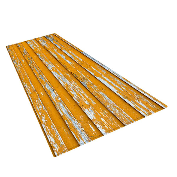 Golvmatta Modern Heminredning Rustik Matta Löpare Gul (60x180cm)