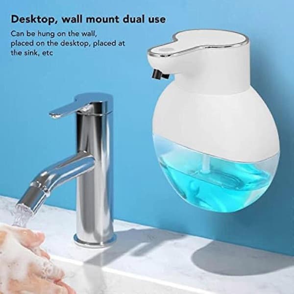 Väggmonterad automatisk tvåldispenser Beröringsfri Smart Sensor Elektrisk Handspritdispenser för Badrum, 15.5*11*11cm, Plastmaterial, Vit