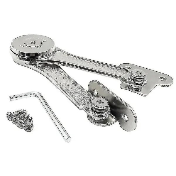 [RM]2 Pcs. Heavy Duty Lid Support Hinges Soft Close Foldable Lid Support Hinges Hold Lid Hinges Open for Cabinets
