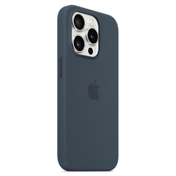 Silikondeksel til iPhone 15 Pro, MagSafe-kompatibel Mørkeblå 695