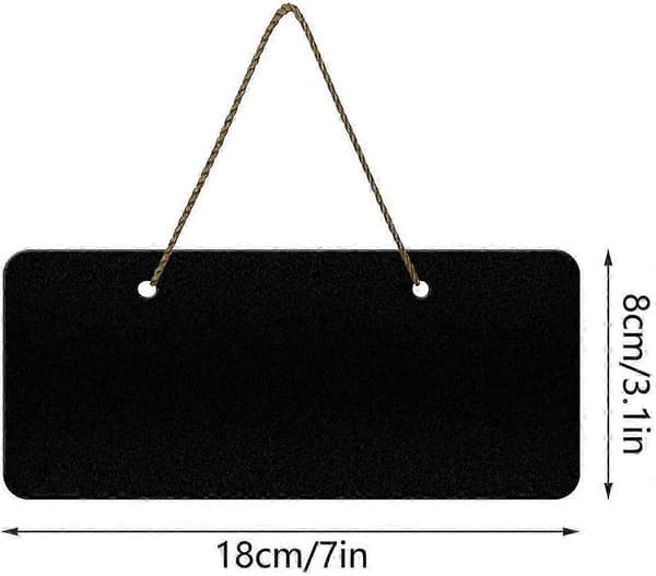 2025 New Small Reusable Mini Chalkboard Signs - 10 Pcs Hanging