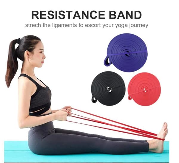 Træningsbånd Modstandsbånd Gummibånd-Powerbands-Blå