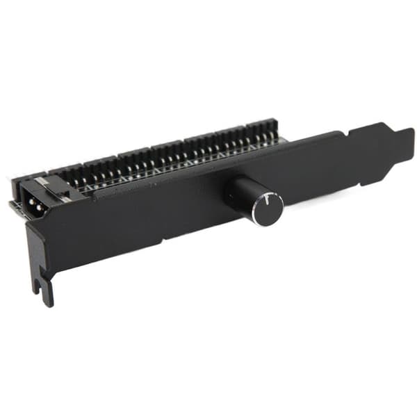 3-pin/4-pin Fan Hub with 1 Button, 8-Channel Fan Speed Controller with Screws for Computer CPU Chassis