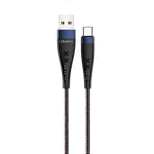 USAMS US-SJ250 U11 USB-C / Type-C High Swing Datakabel Blue 1.2m