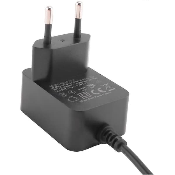 Erstatningsopladeradapter til elektrisk barbermaskine hårklipper tilbehør Black EU Plug