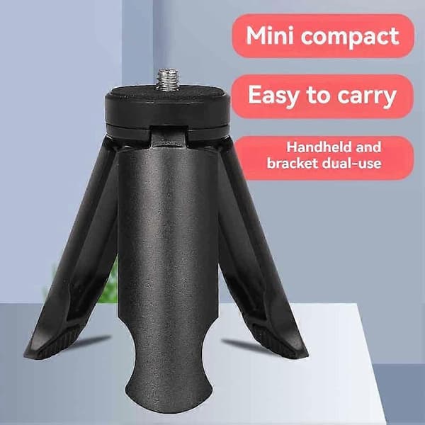 Mini stativ telefonstabilisator til forbedret fotografering og videografi sort