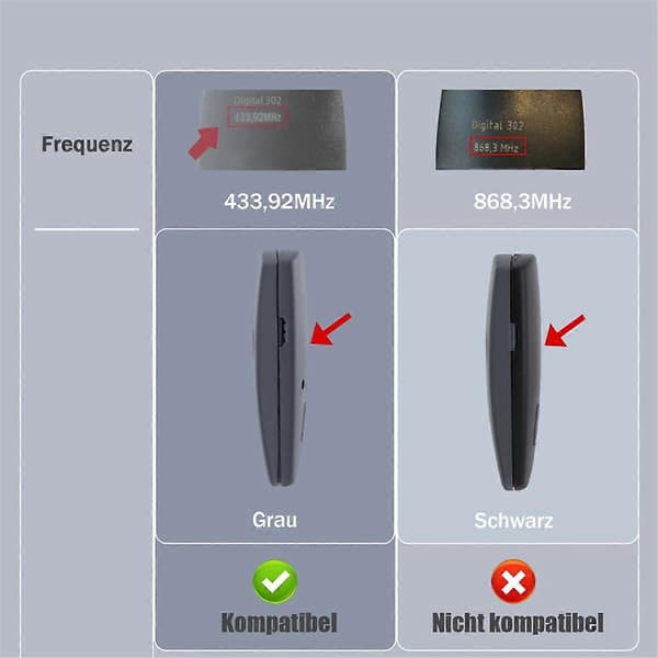 st Garage Door Remote Control Compatible with Marantec Digital 302, 304, 382, 394, 392, 313, 433.92MHz Multi-Bit Ga As Shown