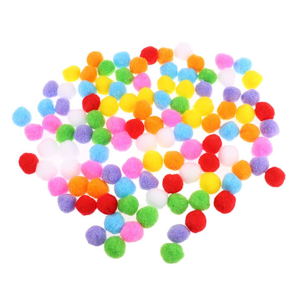 200 Stycken Ull Pompom Bollar Sömnad Kläder Tillbehör - 25/30mm