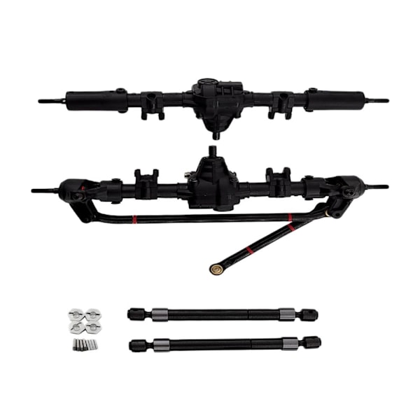 Fram- och bakaxlar med drivaxel för SCX10II 90047 1:10 RC Rock Crawler Bil