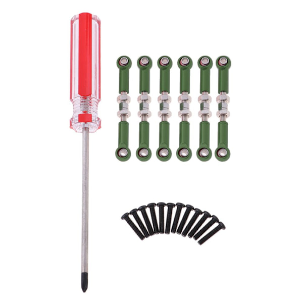 6st Styrservo Motor med Skruvmejsel för Wltoys A959 1/18 RC Grön