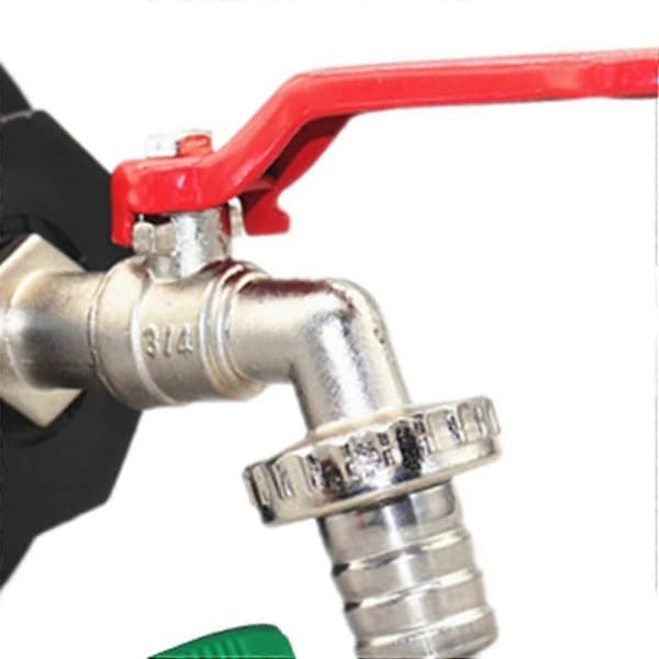 IBC Udløbshane 3/4 Tommer IBC Adapter S100x8 Messing IBC Kugleudløbsventil Hane Udløb Regntønde Tank Tilbehør