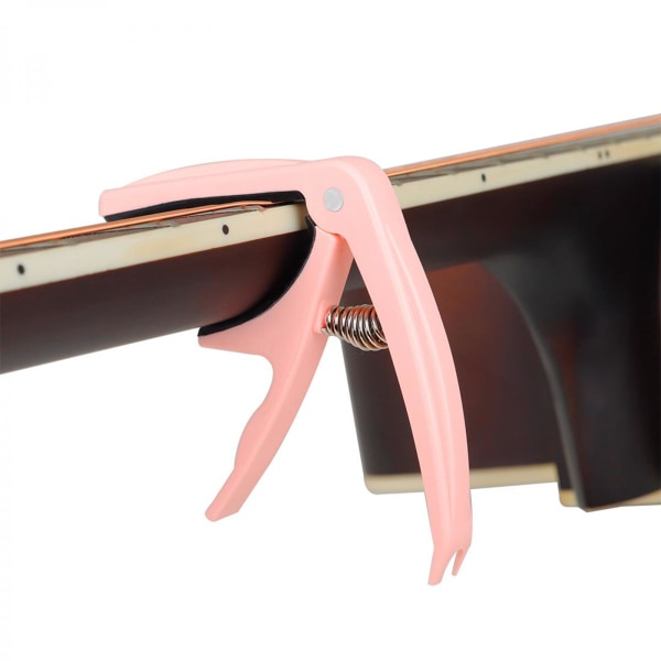 Snabbt Byte Kapodaster för Akustisk/Elektrisk Gitarr Ukulele Universal Rosa