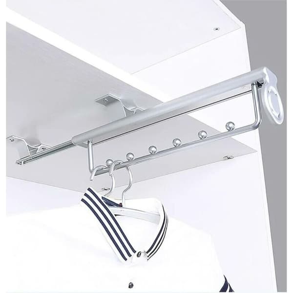 [RM]Heavy duty clothes rail, pull-out trouser rack, push rod, telescopic wardrobe, hanging rail for wardrobes