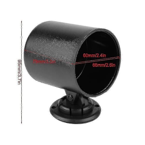 60mm/2.4inch Bil Dashboard Måler Kop Drejelig Pod Holder