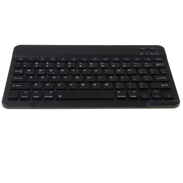 Slim Trådlöst Bluetooth Tangentbord för iMac iPad Android Telefon 10.1tum Svart